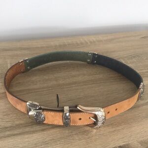 Brighton vintage boho leather belt 29-32” waist